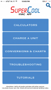 SuperCool HVAC troubleshoot/ duct sizing/ charging screenshot 0