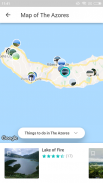 The Azores Travel Guide in English with map screenshot 2