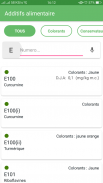 Additifs alimentaires screenshot 1