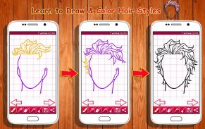 Learn to Draw Hair Styles screenshot 2