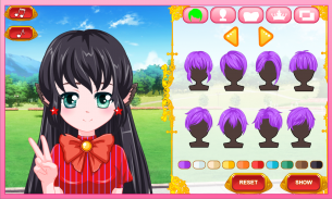 Anime Virtual Character Dress Up Game screenshot 1