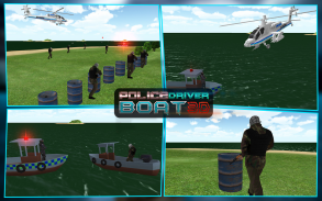 Police Boat Shooting Games 3D screenshot 1