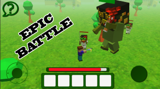 Noob Vs Pro : Zombie monster school screenshot 2