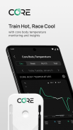 CORE body temperature monitor screenshot 4