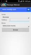 RecargaMarcas TAE screenshot 2