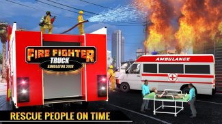 Real City Heroes Fire Fighter Games 2018 🚒 screenshot 1