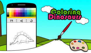 Coloring Dinosaurs screenshot 1