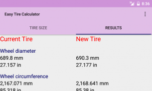 Easy Tire Calculator screenshot 4