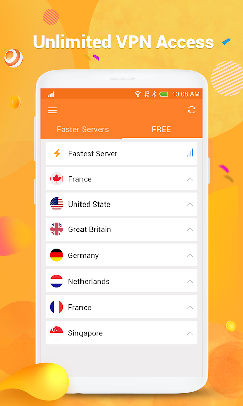 Free unlimited VPN for Android