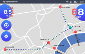 GPS Speedometer: Distance Meter, Odometer, HUD App screenshot 2