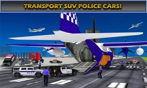 US Police Airplane Cop Dog Transporter Kids Games screenshot 3