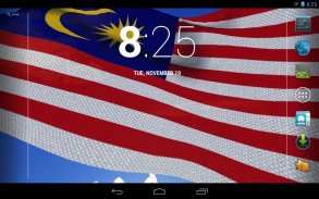3D Malaysia Flag LWP screenshot 1