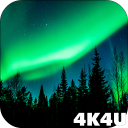 4K Northern Light Aurora Video Live Wallpaper Icon