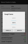 Giorni festivi in Italia screenshot 1