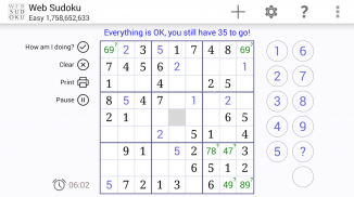 Web Sudoku screenshot 4