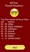 IQ Test puzzle numbers screenshot 2