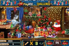 Challenge #168 Golden Christmas Free Hidden Object screenshot 1