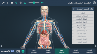 مشهد الجسم البشري 3د (ذكر) screenshot 3