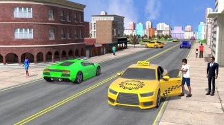 City Taxi Driving Car Games 3d screenshot 1