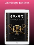 Skull Lock screen keypad Skull Lock screen pattern screenshot 2