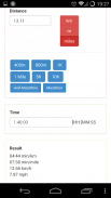 Running pace calculator screenshot 2