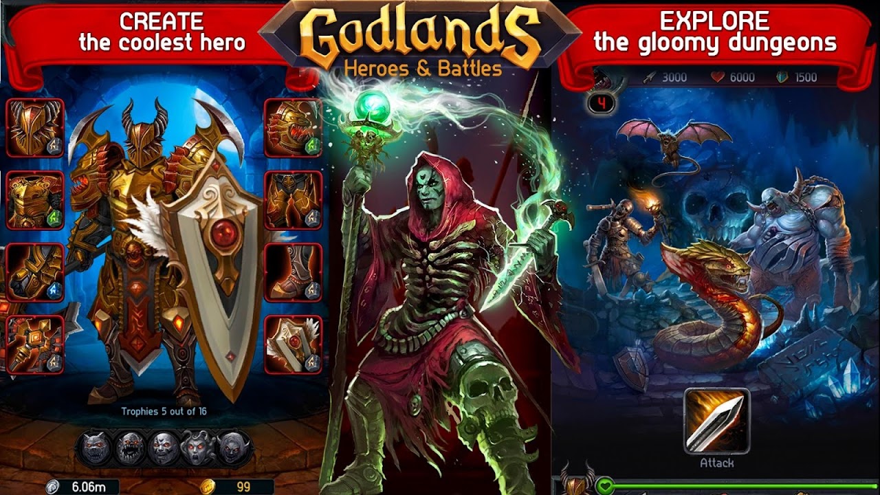 Godlands - Герои и Разрушители Меча и Магии Онлайн - Загрузить APK для  Android | Aptoide