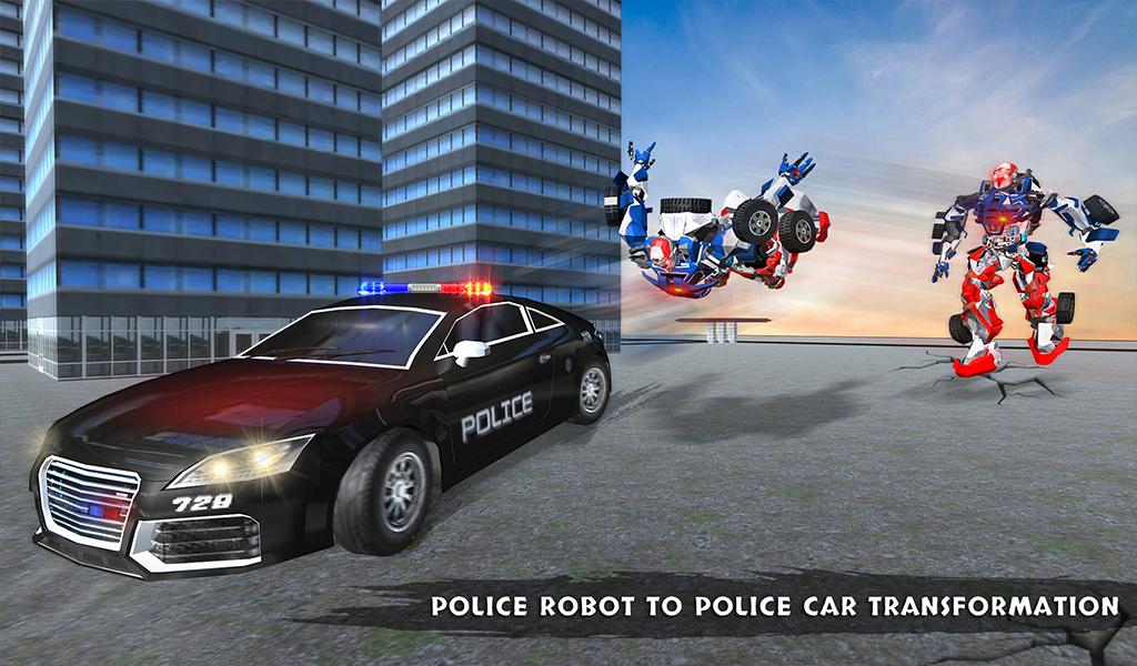 Polícia robô carro rampage - jogos de tiro de robô - Download do APK para  Android