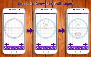 Learn to Draw Football Logos screenshot 3