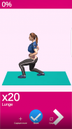 30 Day lunge challenge, home exercises screenshot 6