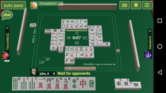 Play mahjong online with real mahjong players or training bots! 