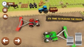 Nyata Traktor Pertanian Permainan 2020 screenshot 4