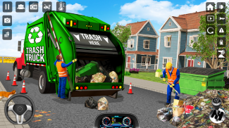 कचरा ट्रक सिम्युलेटर सड़क से हटकर कचरा चालक खेल screenshot 7