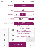 TDEE + BMR + BMI Calculator screenshot 9