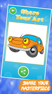 Voiture coloriage bebe jeux screenshot 0