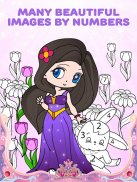 Animated Princess Coloring Book by numbers screenshot 3