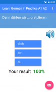 German test for A1 A2 B1 B2 Grammar exercise quiz screenshot 1