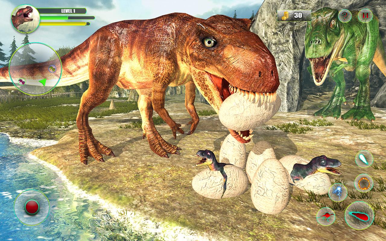 Dinosaur Games Simulator Dino Attack 3D Apk Download for Android- Latest  version 2.7- com.best.virtual.social.sim.games.dinosaur.games.survival.dino .simulators.attack