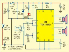 Diagrama de circuito del amplificador screenshot 0