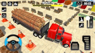 Log Transporter Truck Parking screenshot 6