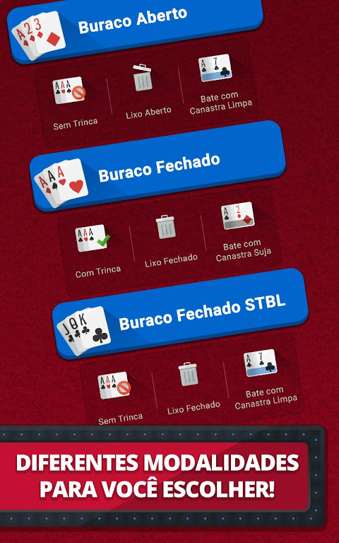 Buraco Fechado STBL Online grátis - Jogos de Cartas