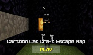 Angry Cartoon Cat Craft Escape Map screenshot 1