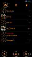Dialer Circle BlackOrange Skin screenshot 5
