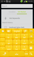 เหลือง Keyboard ฟรี screenshot 5