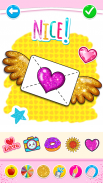 Glitter Hearts coloring and drawing screenshot 6