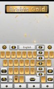 Arabic Gold GO Keyboard Theme screenshot 3