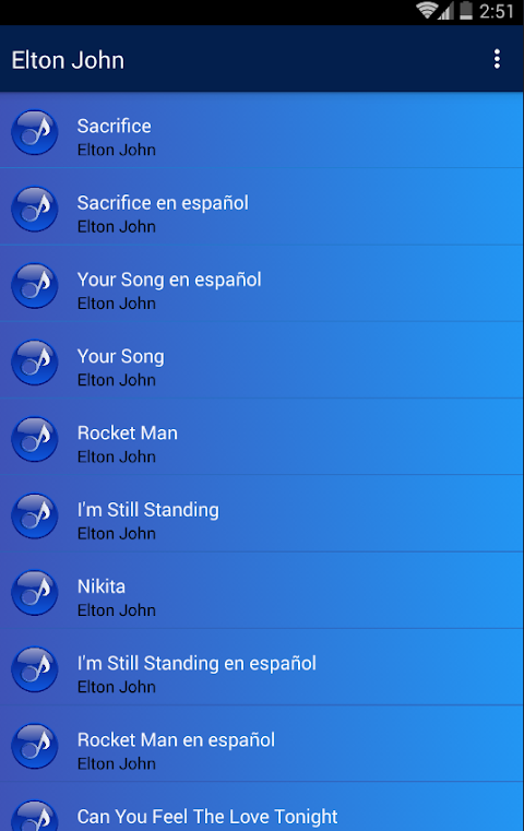 Elton John Sacrifice Lyrics APK for Android Download