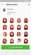 Emoji & Memojis Girly Stickers 3D - WAStickerApps screenshot 1