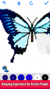 Butterfly Color by Number - Pixel Art Sandbox Draw screenshot 5