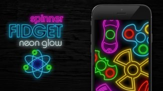 Fidget spinner neon glow screenshot 2