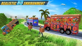 Indian Cargo Truck Drive Sim Baru screenshot 3